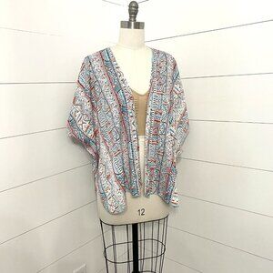 Band of Gypsies Revolve Boho Tribal Print Kimono, Women’s Size Small/Medium